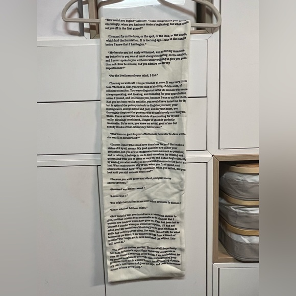 Jane Austen Pride and Prejudice Book Infinity Scarf - Picture 3 of 4